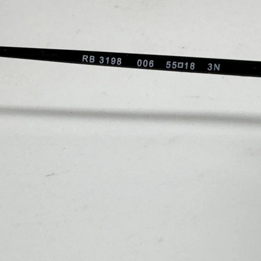 Ray-Ban RB 3198 006 Eyeglasses Frames 55-18 Black Lens need replaced‎ H20257